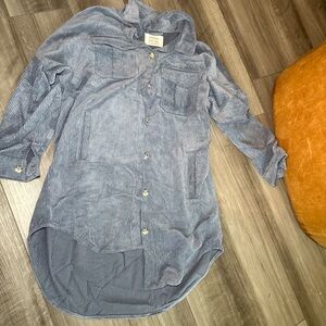 Men's Blue Striped Shirt